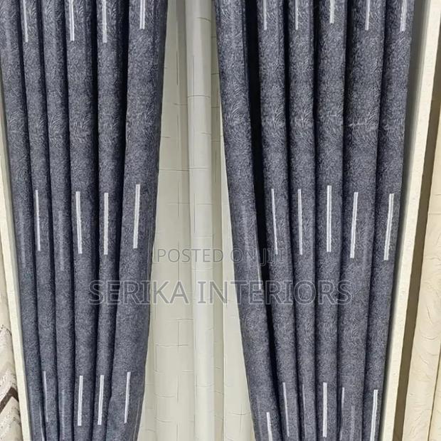 Dark Grey Curtains Curtains Environmental Friendly Dusty Free