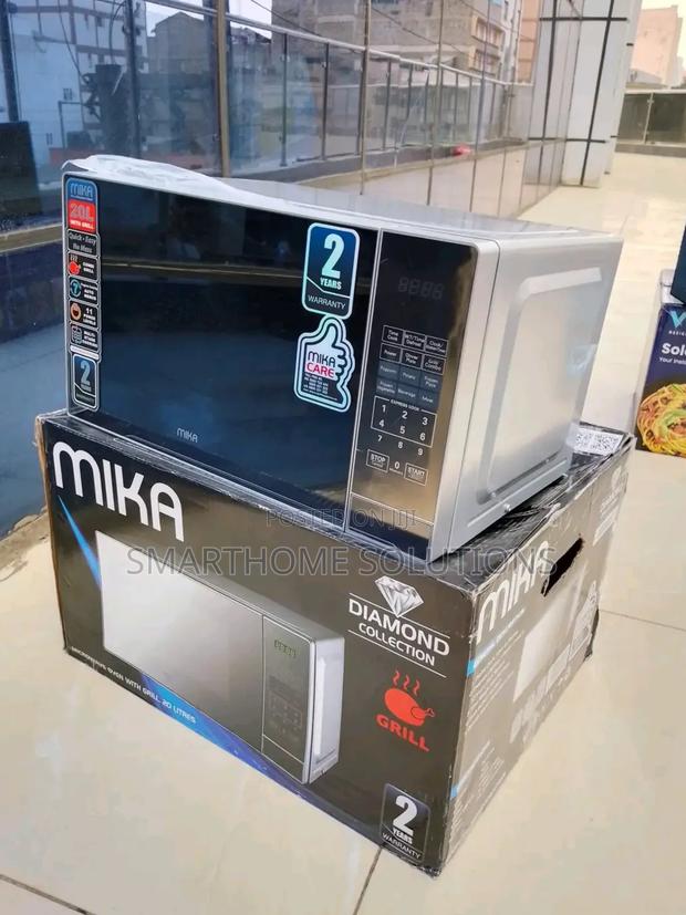 Microwave, 20l Mika Microwave 700w, Black Sllver