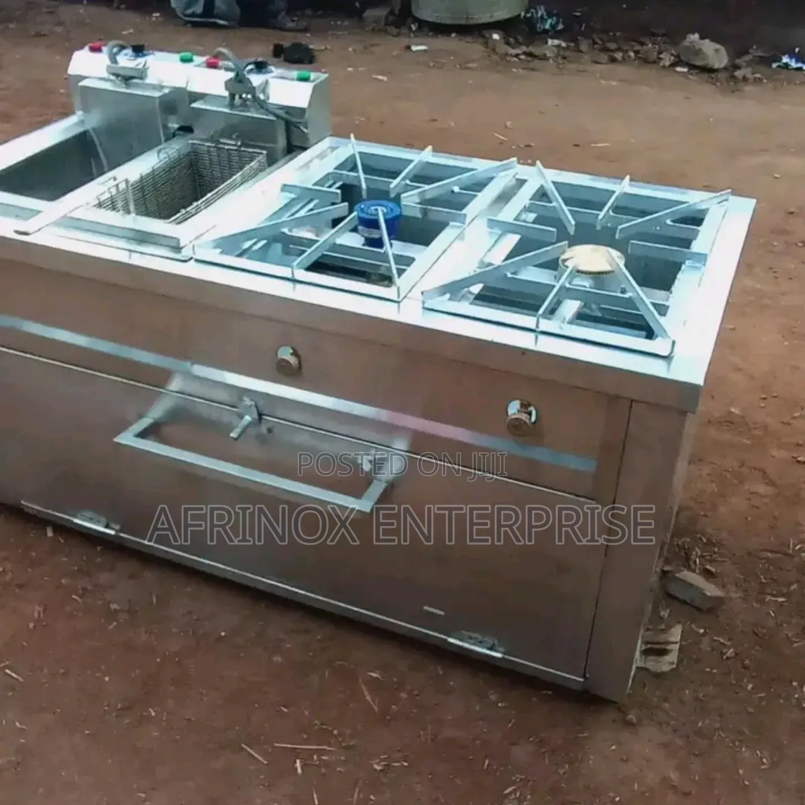 High Pressure Gas Cooker and Underneath Pizza Oven