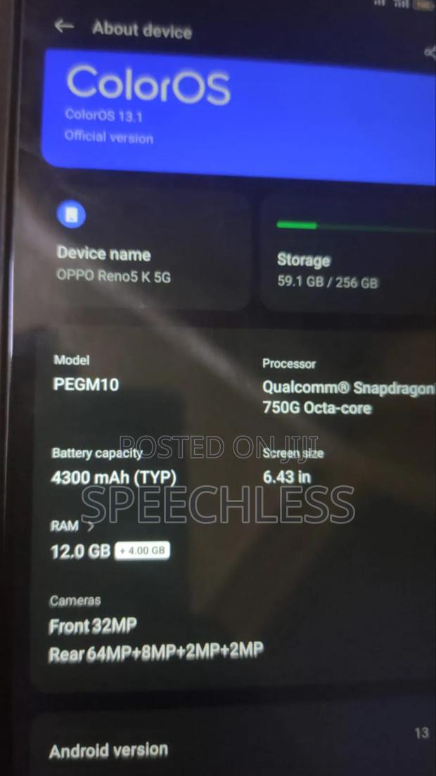 Oppo Reno 256 GB Black - thumbnail 5