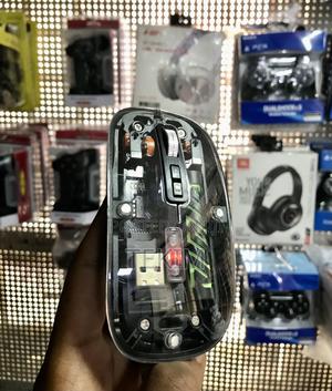 Transparent RGB Wireless Gaming Mouse- Colorful Lights, Adjustable Dpi