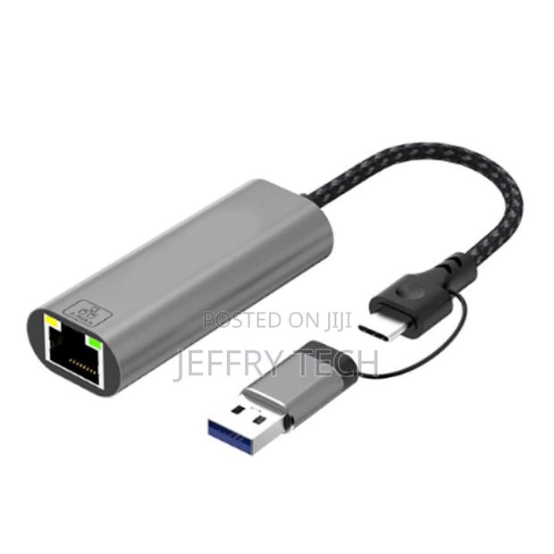 Usb and Type C Gigabit Networking Adapter Rj45 Port - main view