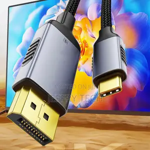 Type C to Dp Cable 8k60hz High Resolution Display Cord Usb C to Displ