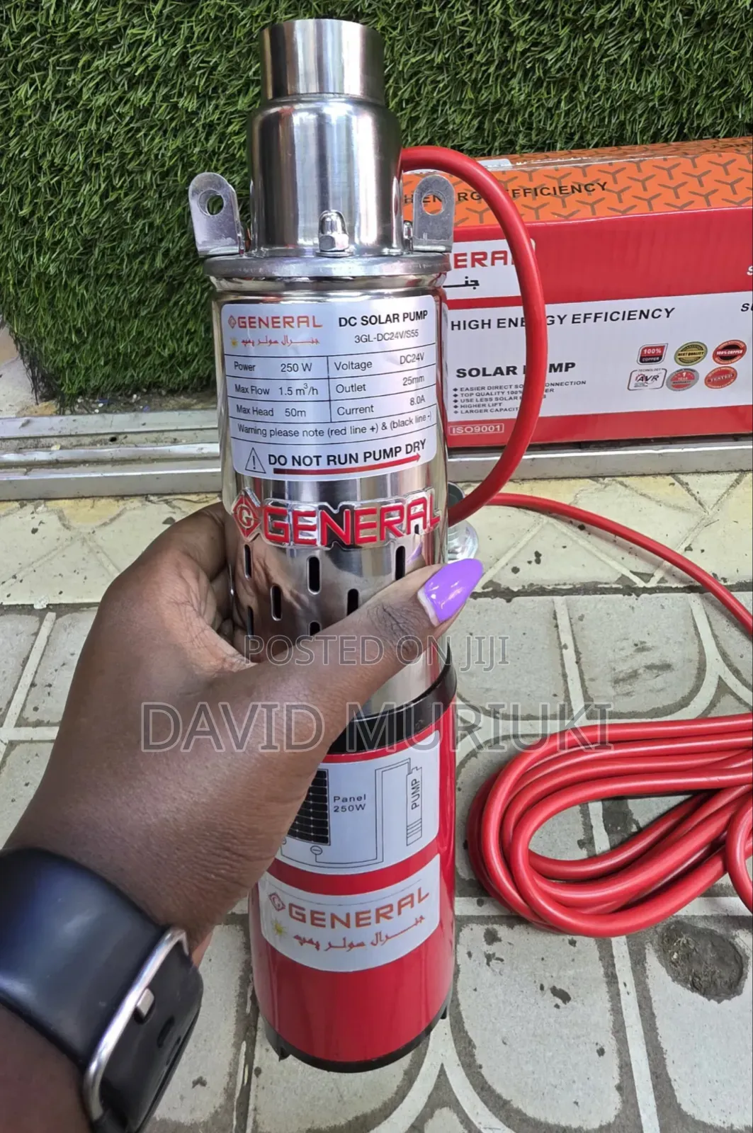 General Solar Pump 50m×250watt.