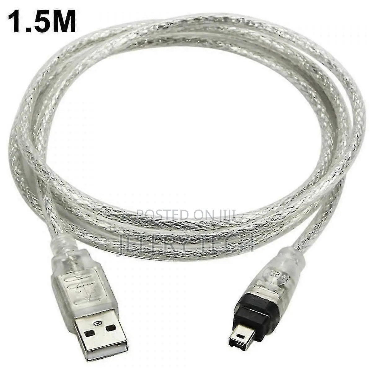 Cable Usb Male to Firewire Plug to Mini 4-Pin to Firewire Adaptor