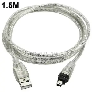 Cable Usb Male to Firewire Plug to Mini 4-Pin to Firewire Adaptor
