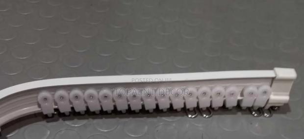 Bendable Strong And Durable White Curtain Rail - main view