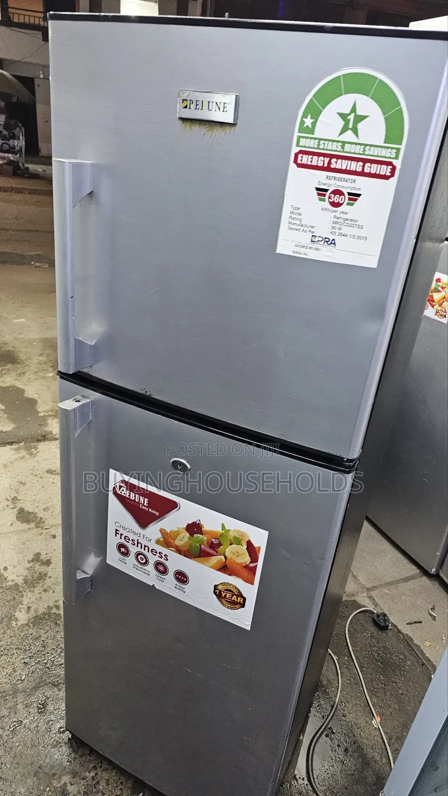 Rebune 210l Two Door Fridge