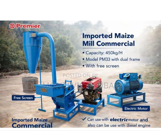 Premier Importend Commercial Posho Mill/Desel And Motor Posho Mill