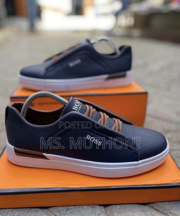 Laceless Boss Rhys Tennis Trainers Sizes 40-45 - thumbnail 2