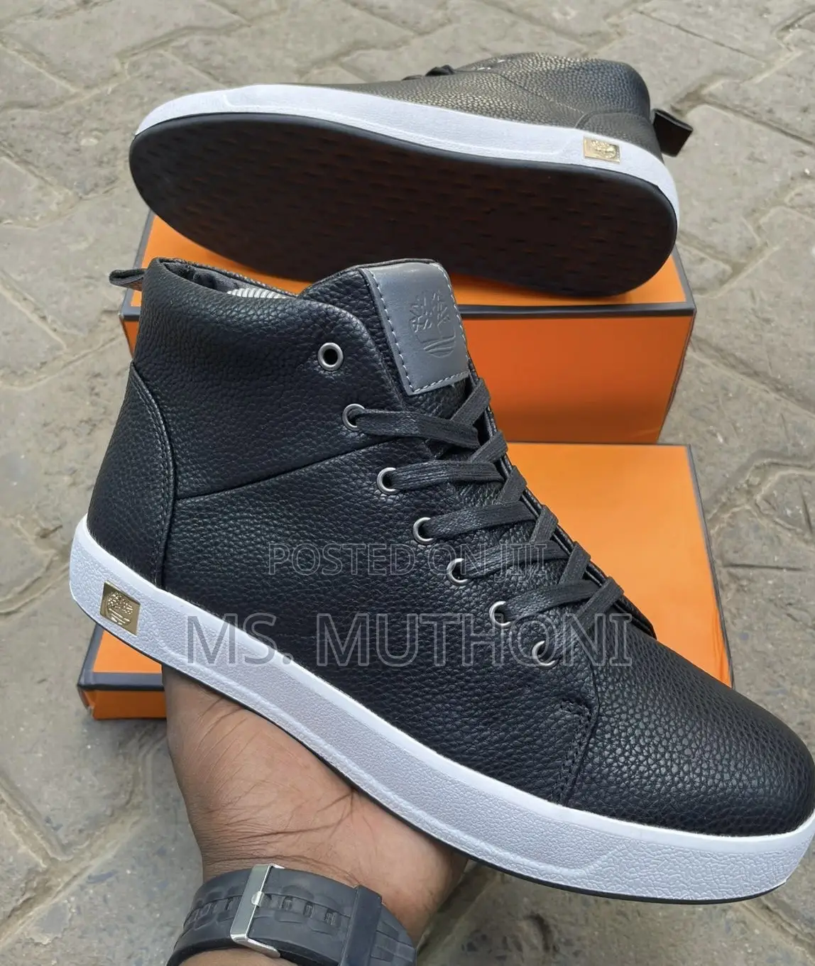 Timberland High-Top Sneakers With White Soles Size 40-45