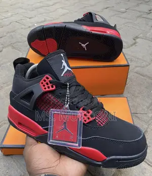 Nike Air Jordan 4 Retro Royalty , Black Cat ,Red Thunder