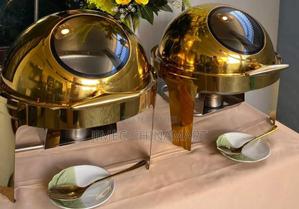 6ltr Round Chafing Dish – Golden - thumbnail 2