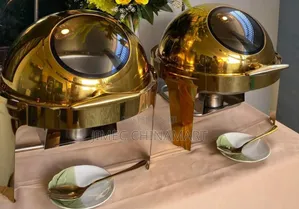 6ltr Round Chafing Dish – Golden