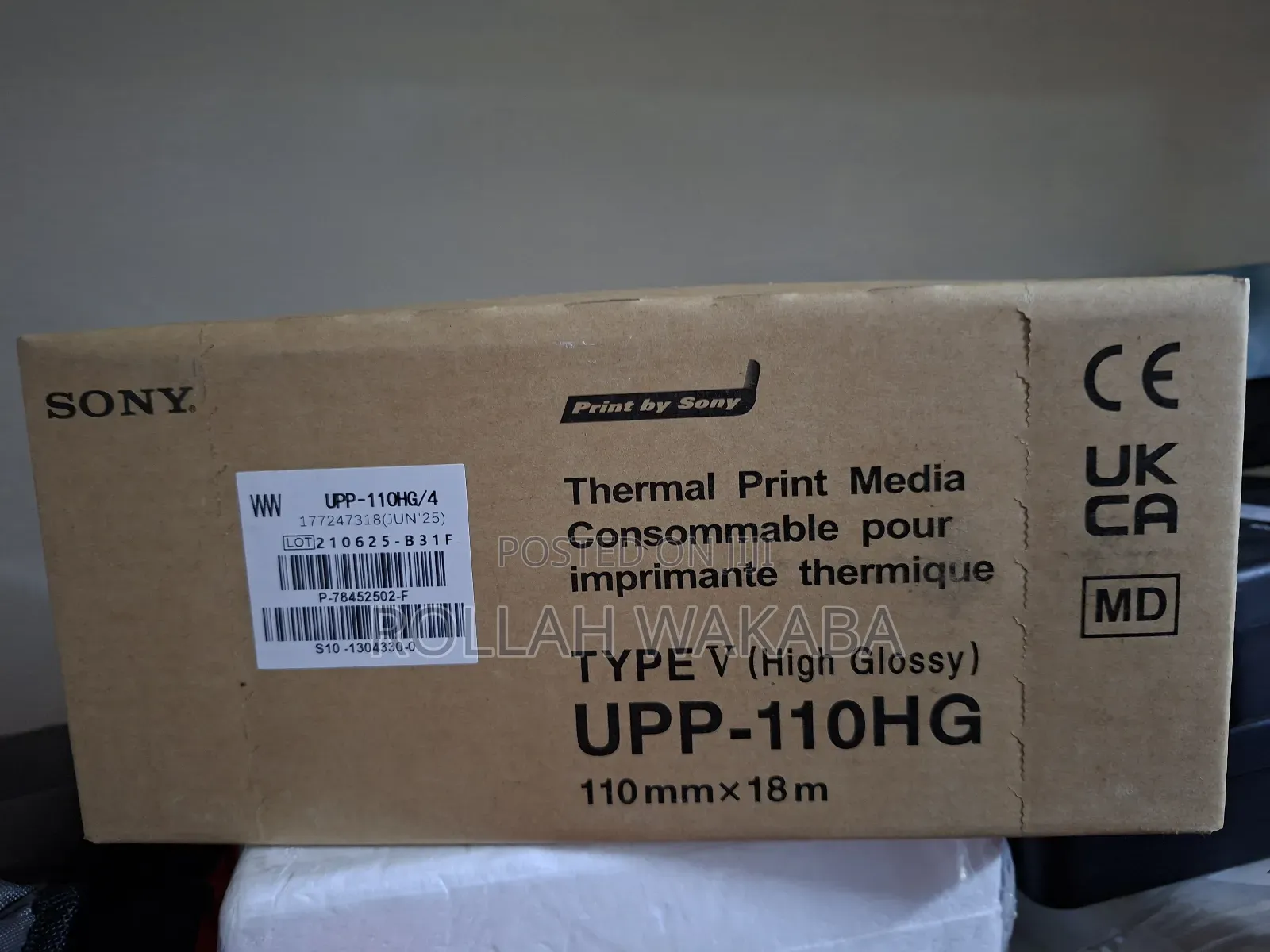 Sony Ultrasound Thermal Paper-110mm*18