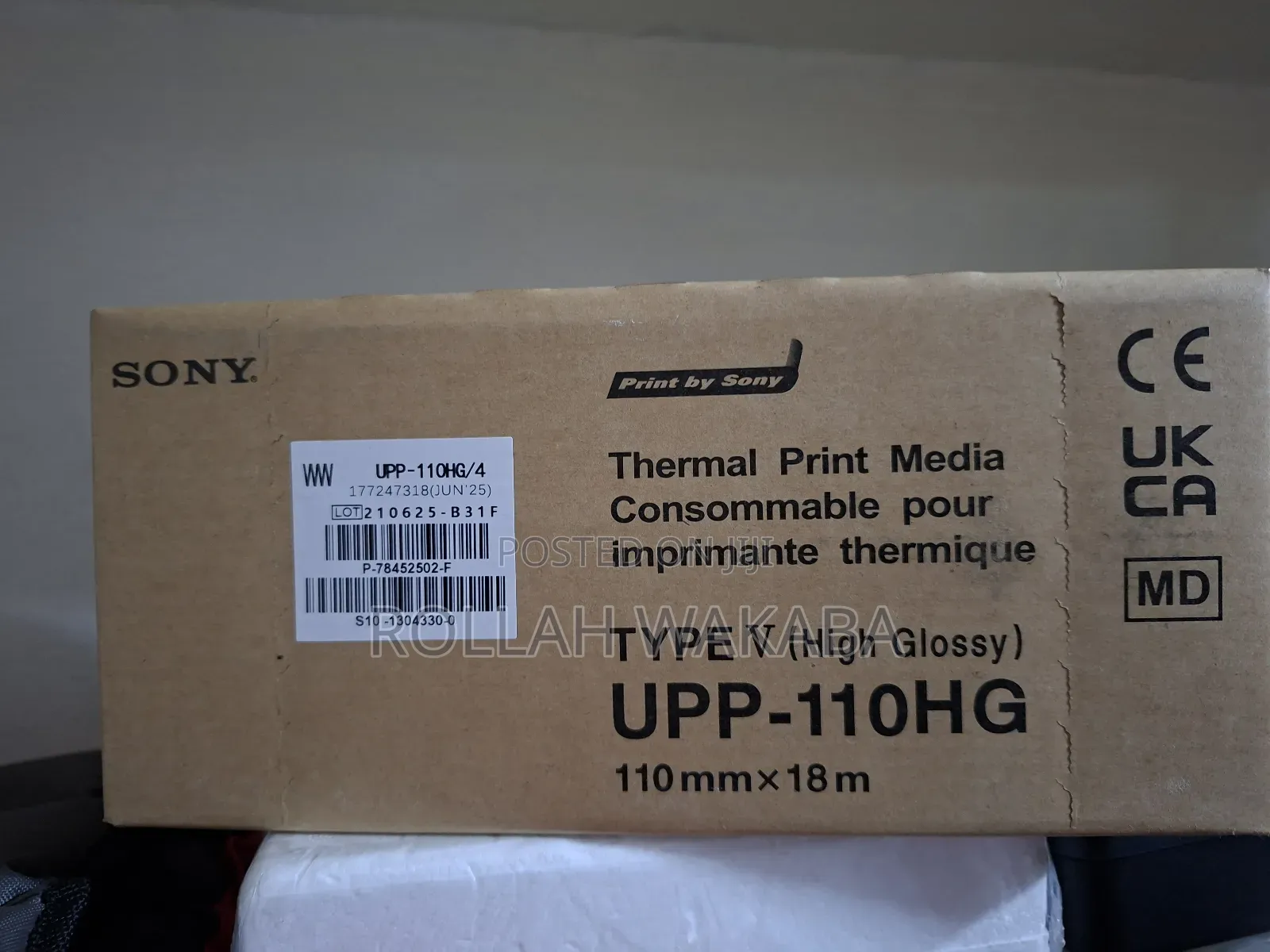Sony Ultrasound Thermal Paper-110mm*18