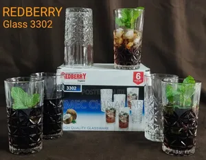 Code 3302 – 6 PCS Crystal Clear Glass Set