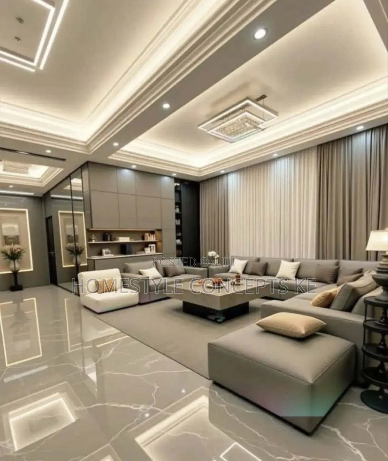 Renovation Design Living Bathroom Gypsum Kitchen Wainscoting Tv Unit