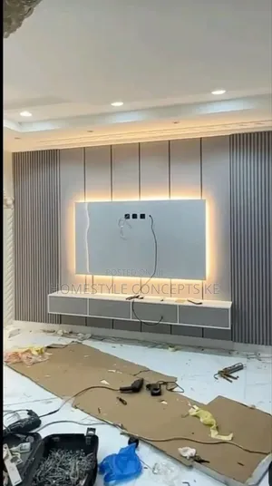 House Renovation Interior Design Fittings Kitchen Tv Unit Wainscoting
