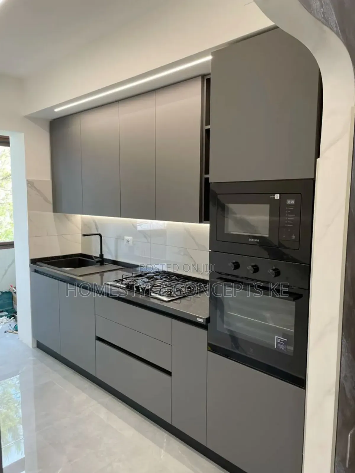 House Renovation Interior Design Fittings Kitchen Tv Unit Wainscoting
