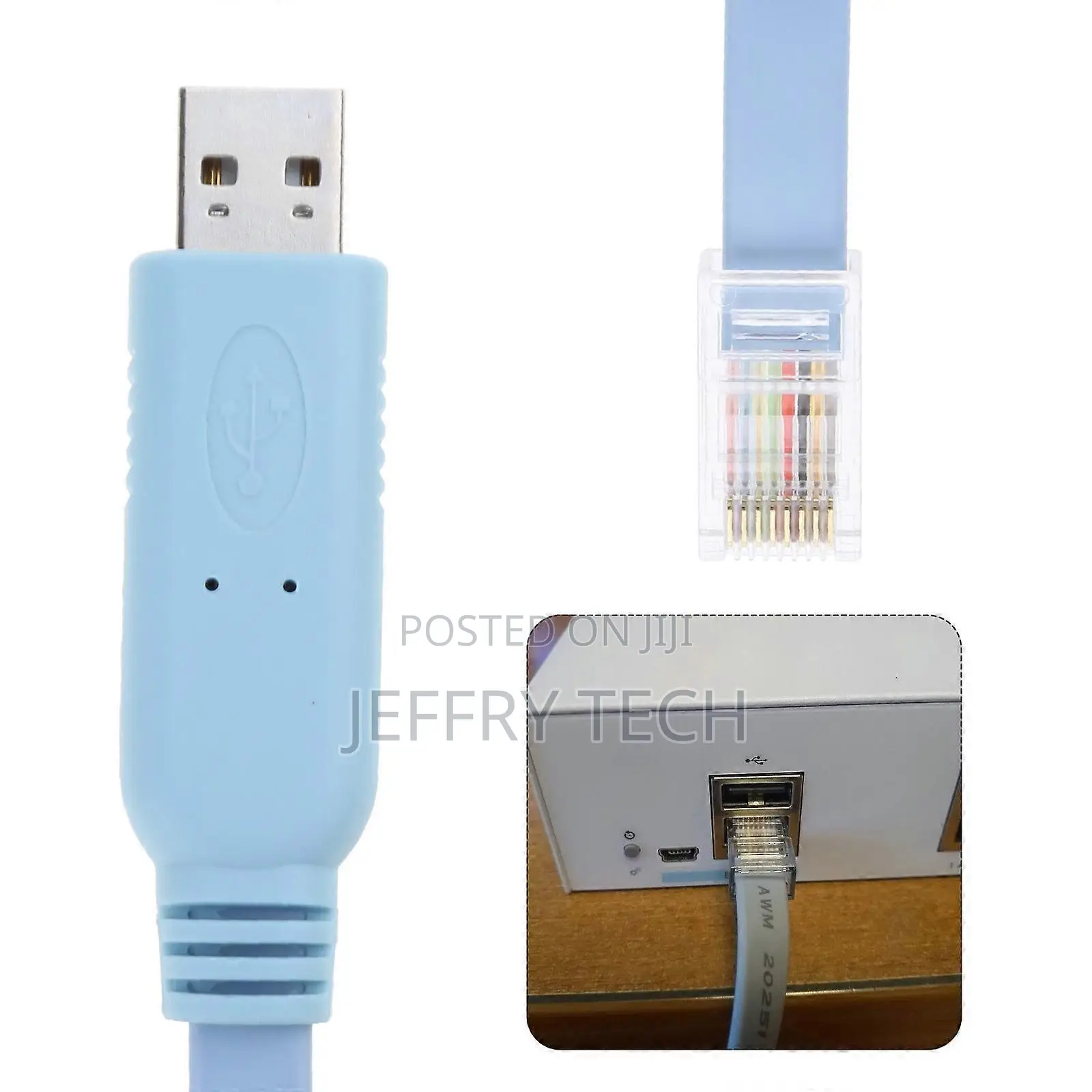 Usb Console Cable Usb to Rj45 Adapter Console Cable for H3c Router Rol