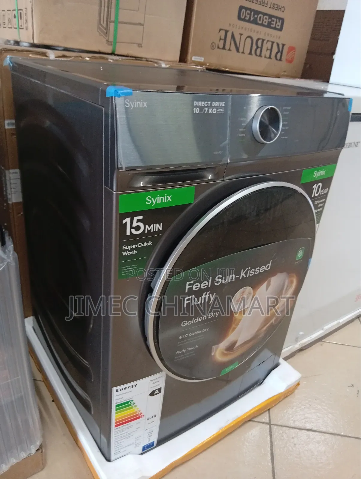 Syinix 10kg Wash / 7kg Spinfront Load Washer Dryer Combo