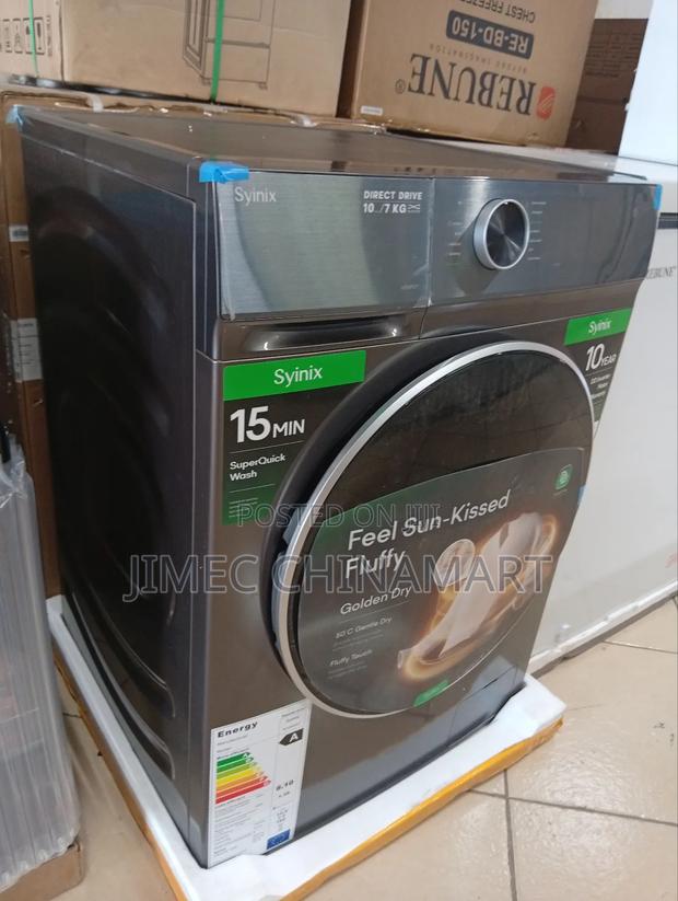 Syinix 10kg Wash / 7kg Dry Front Load Washer Dryer Combo