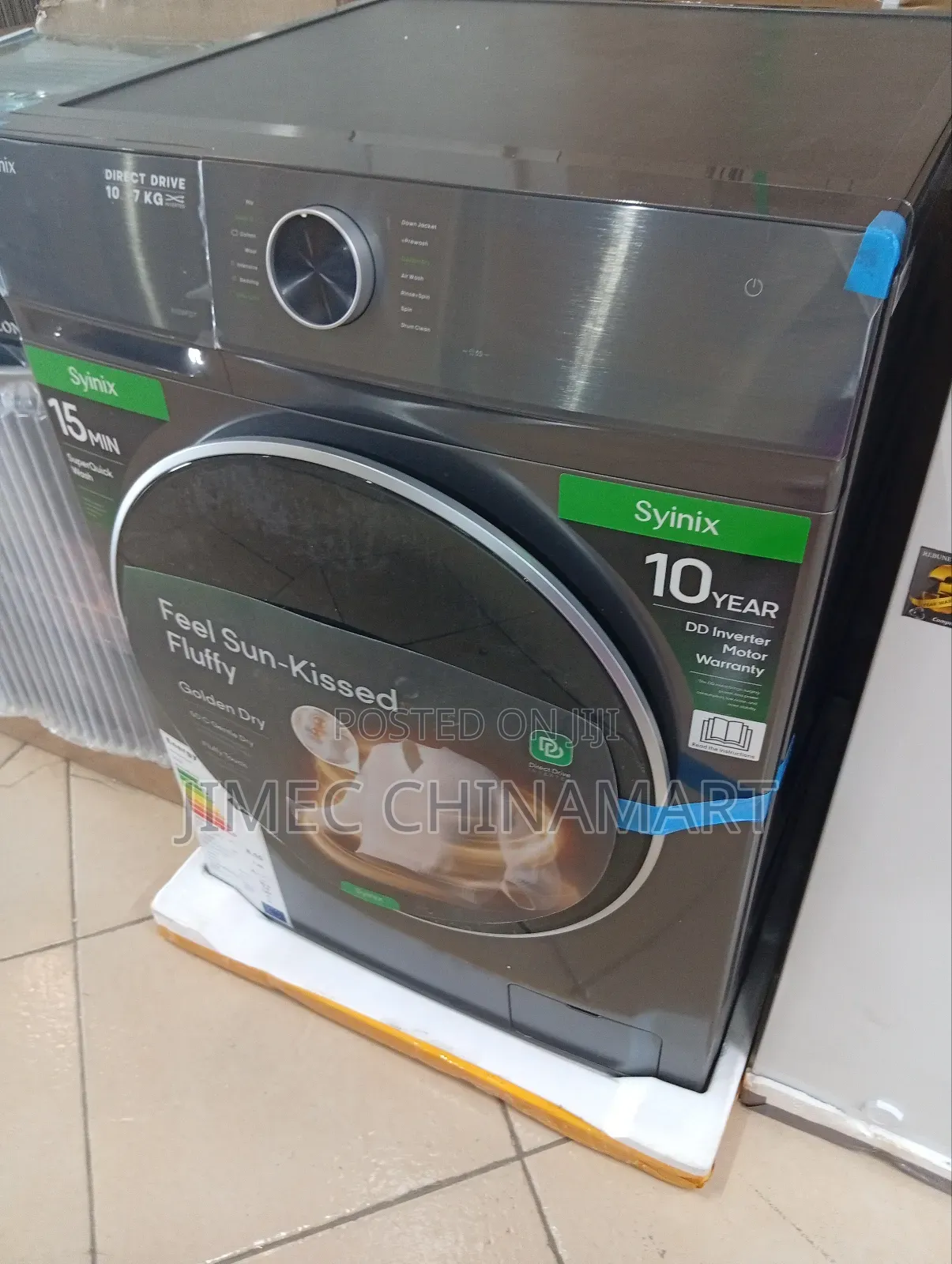 Syinix 10kg Wash / 7kg Spinfront Load Washer Dryer Combo