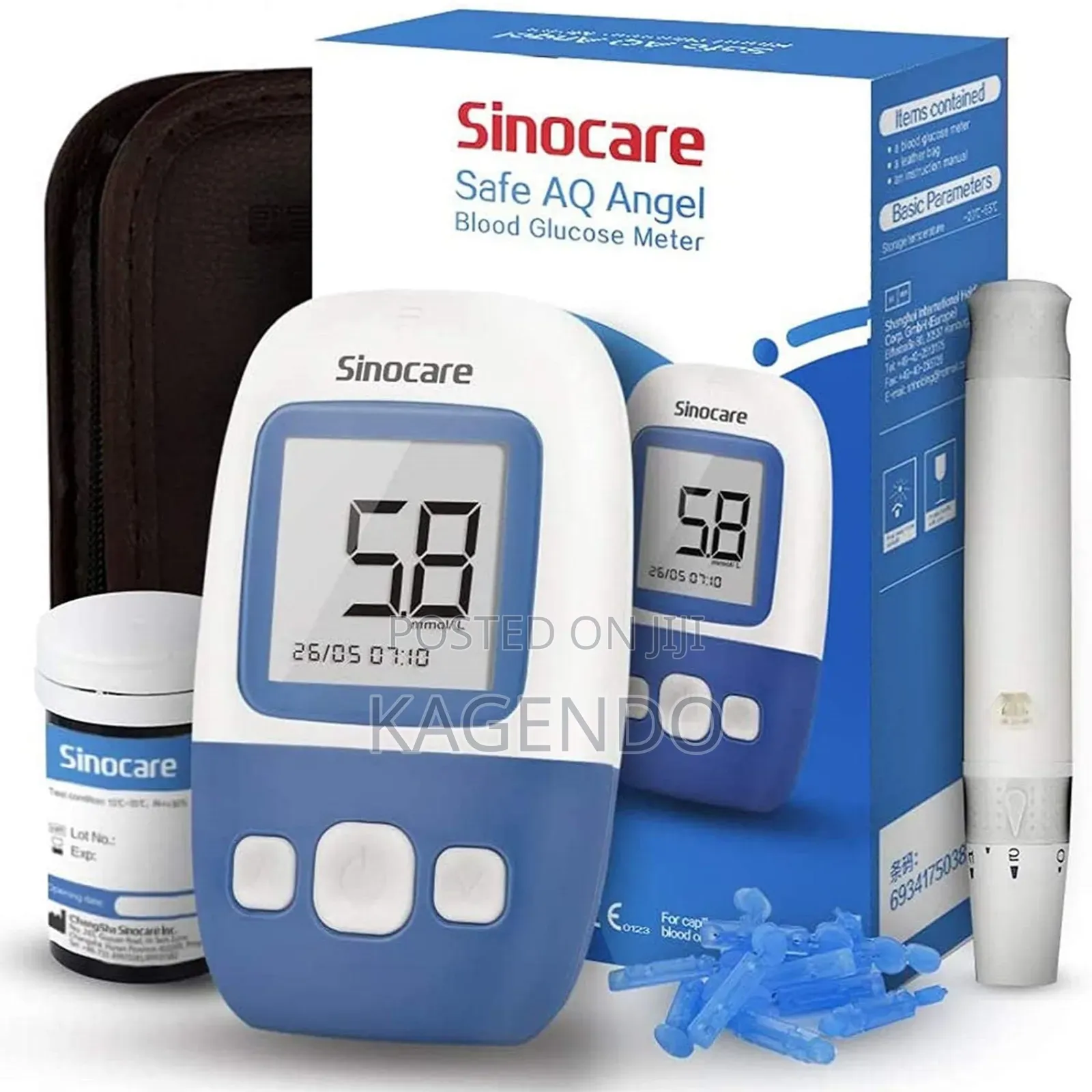 Sinocare Glucometer With Test Strips – Blood Glucose Monitoring Kit