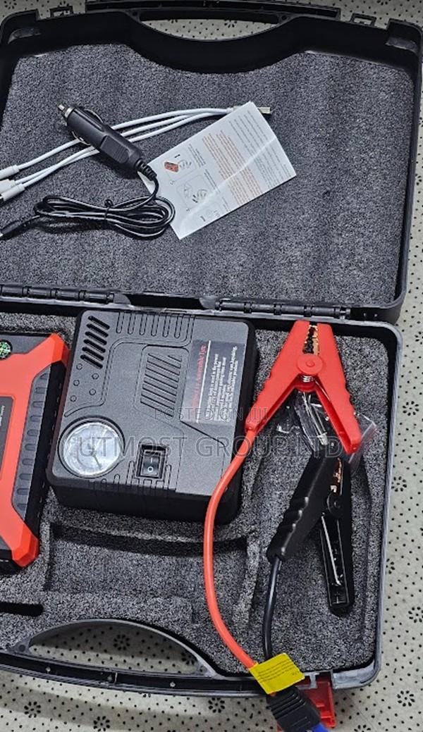 Portable Car Jumper Starter With Built in Air Compressor - main view