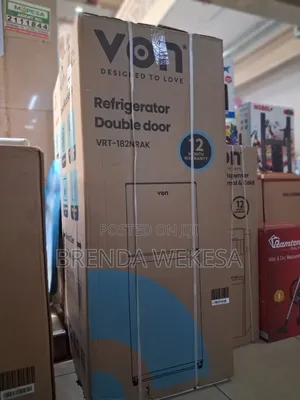 Von Vart-182nrak Double-Door Refrigerator.