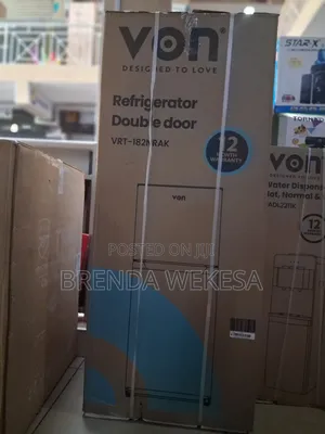 Von Vart-182nrak Double-Door Refrigerator.