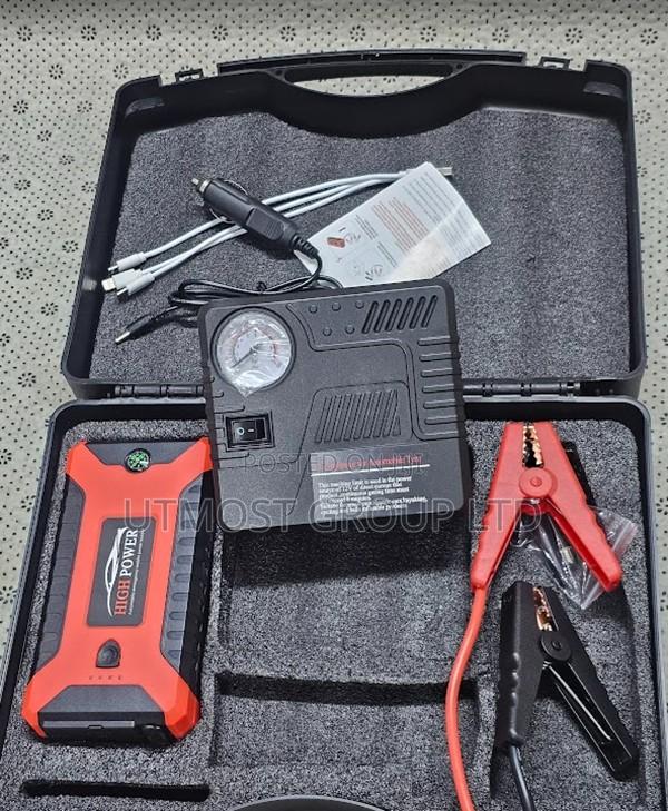 Powerful Car Jumper Starter With Digital Air Compressor