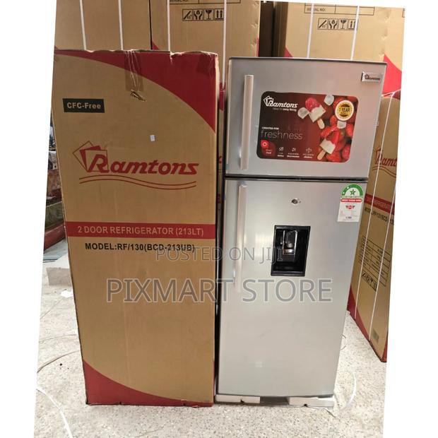 Ramtons 213l Rf/130 Double Door Direct Cool Refrigerator + Dispenser