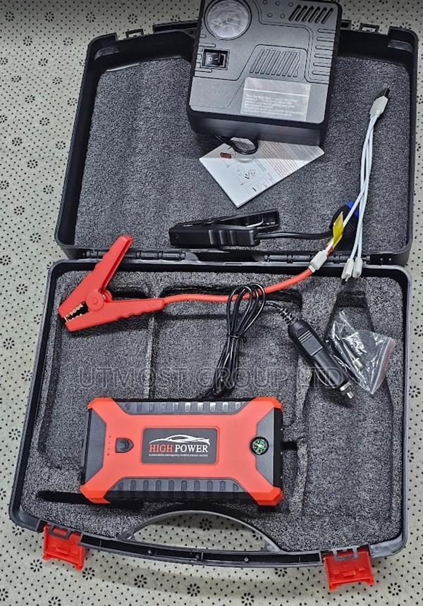 Portable Car Emergency Jumper Starter With Air Compressor - main view