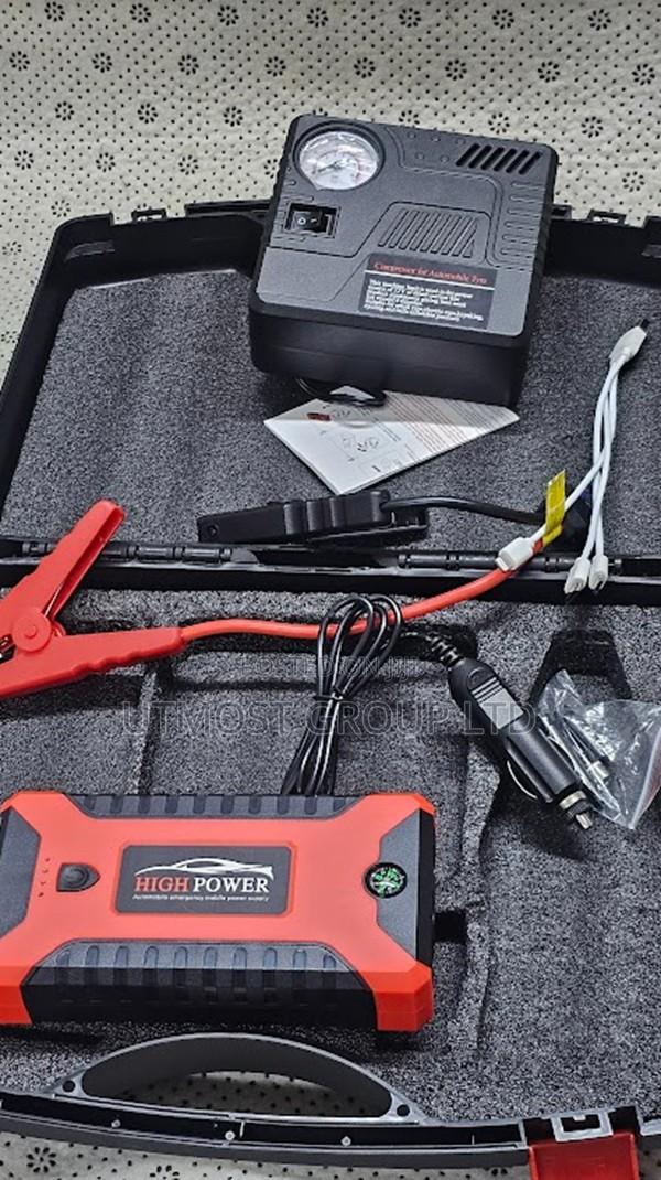 Compact Car Battery Starter With Air Compressor - main view