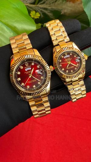 Gold Brand Couple Watches