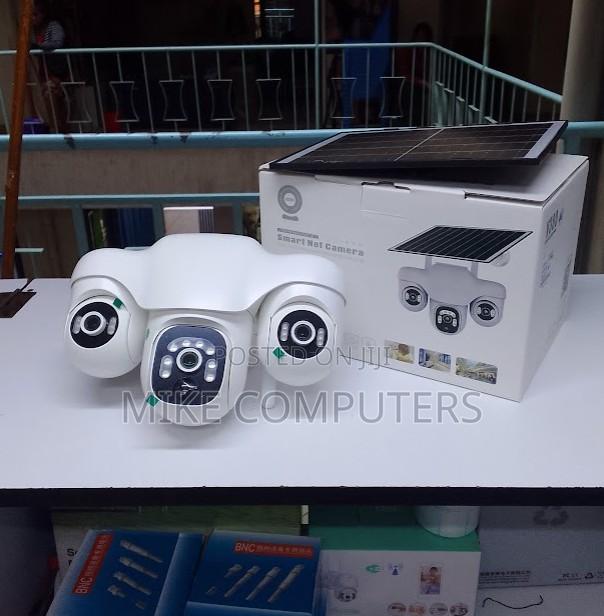 Triple Lens V380pro Solar CCTV PTZ Night Edition Camera Auto