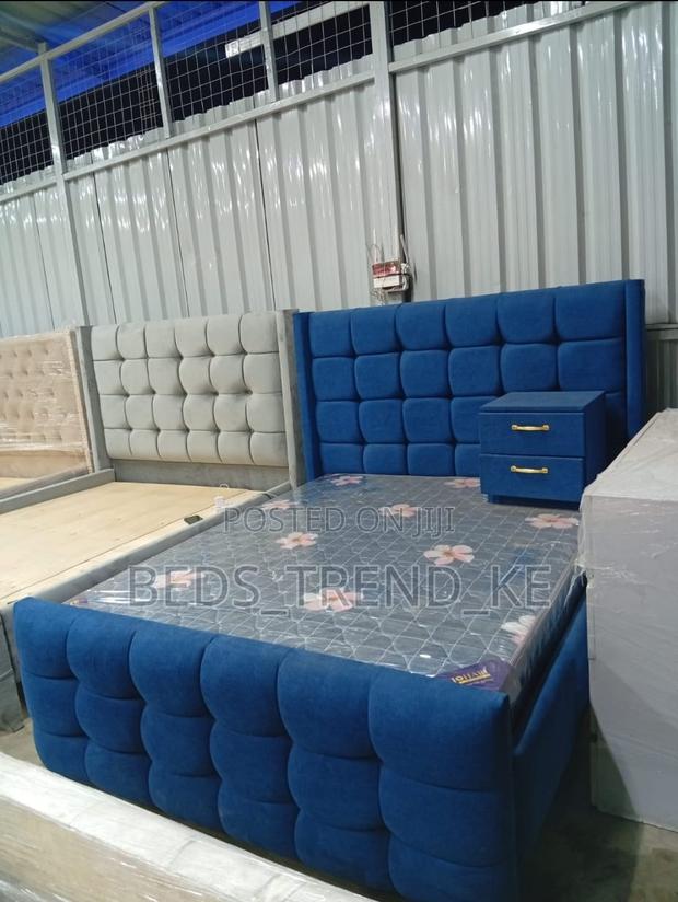 Blue Classy Box Cheter 5 by 6 Bed - main view