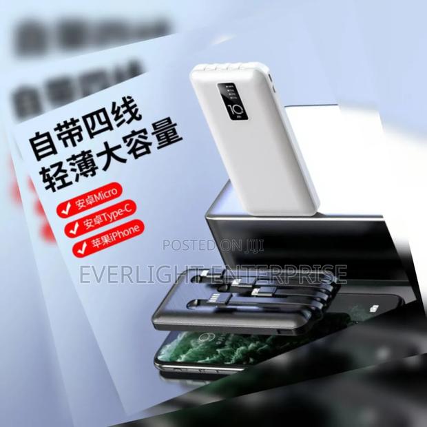 Power Bank With 4 Cables Inbuilt - thumbnail 2