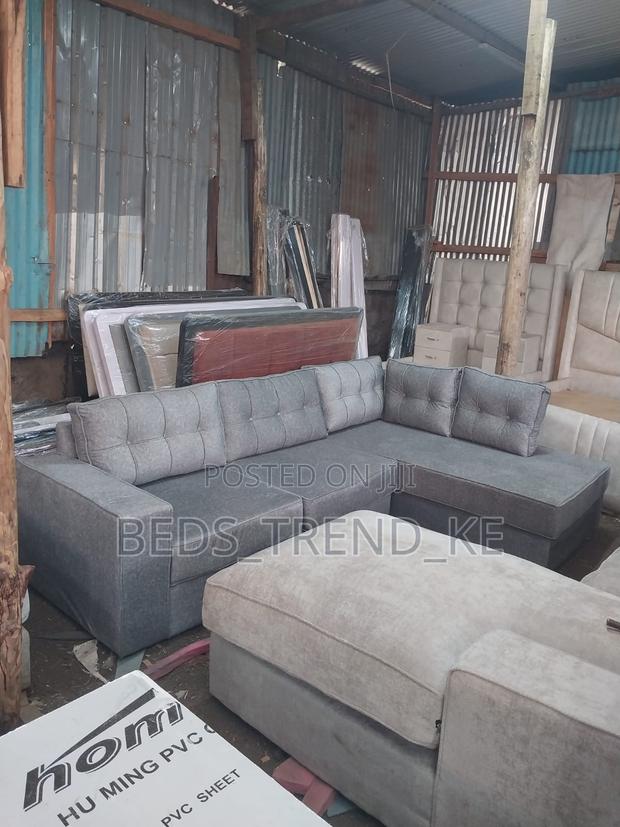 Tailored Fabric 6 Seater L Sofa
