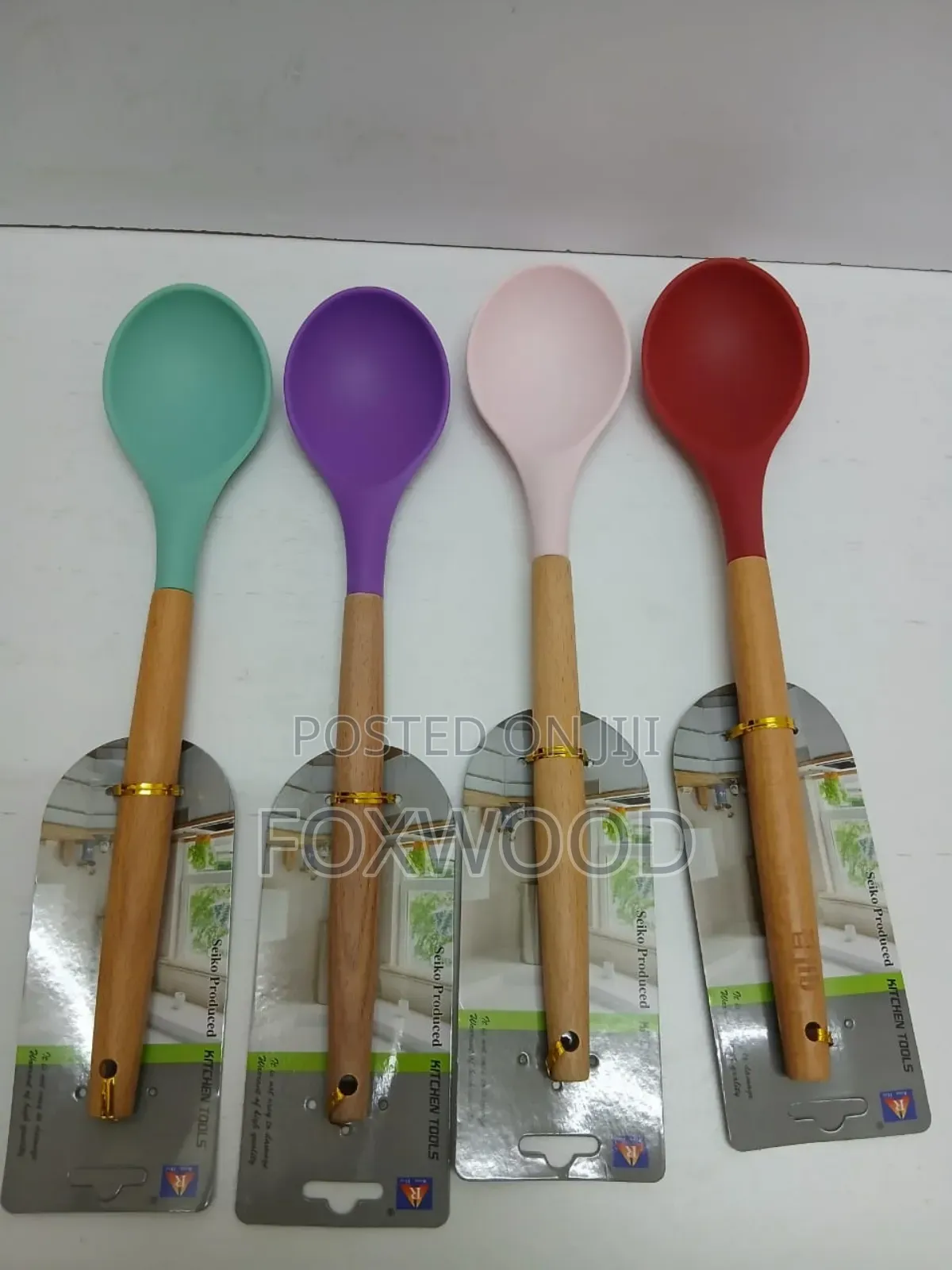 Silicone Wooden Handle