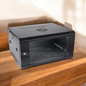 Glass Front Door 6u Wall Mount Data Cabinet Secure Enclosure