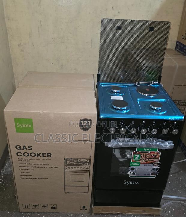 50×55 Syinix 3+1 Standing Cooker With Electric Oven