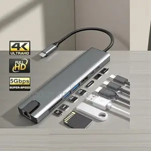 Fast and Reliable Usb C Hub 8 in 1 Usb Type-C Hub Port Adapter