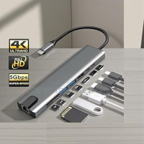 Fast and Reliable Usb C Hub 8 in 1 Usb Type-C Hub Port Adapter