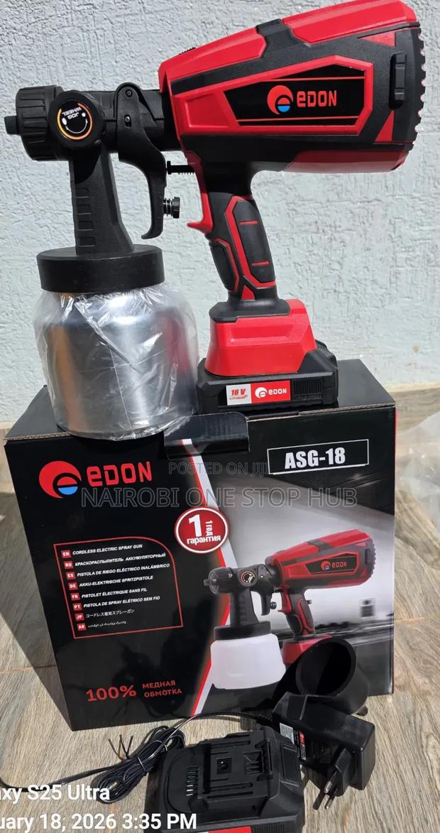 Edon 18v Rechargeable Spray Gun Asg - main view