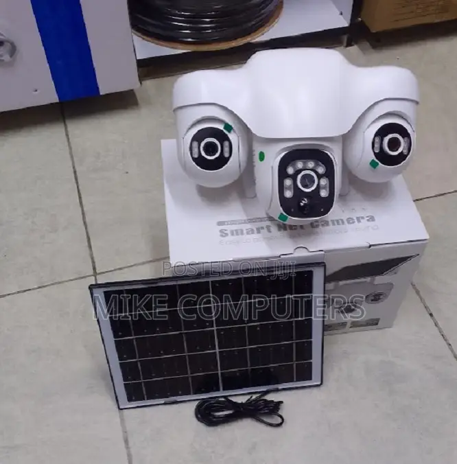 Outdoor 6mp Triple Lens CCTV Camera Motion Detection 4g