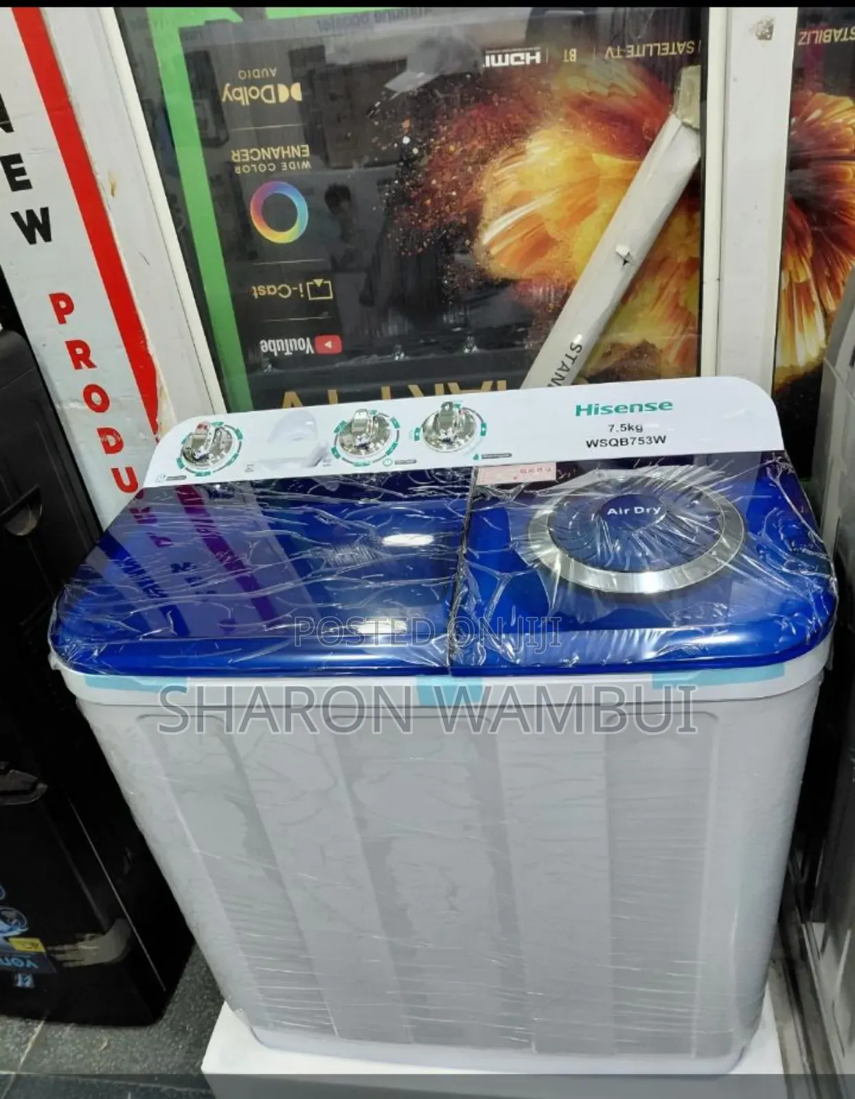 Hisense 7.5kg Twin Tub Washing Machine/7.5kg Hisense Twin Tub Machine