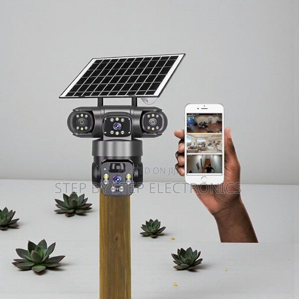 V380 Pro 20mp 4g PTZ Pir Human Detection Triple Lens Solar Camera